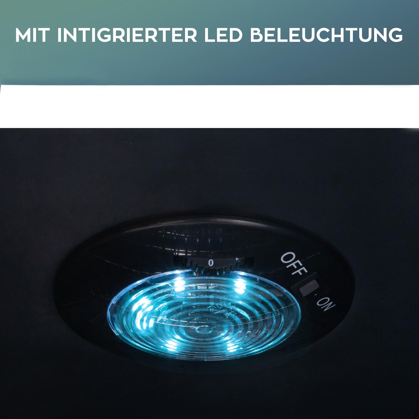 HEINRICHS Getränkekühlschrank 62L mit Glastür – LED-Beleuchtung, 4-18°C, 40dB leise, für Büro/Camping/Garten, 2 Ablagen