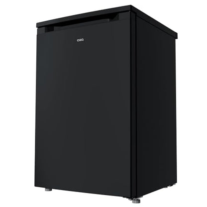 CHIQ CTT107BC Kühlschrank Klein 107 Liter, Höhe 84cm, Tiefe 55cm, Vario Box, Mikro-Gefrierfach, 7 Temperaturregelstufen, geräuscharm, 87 kWh/Jahr, Schwarz