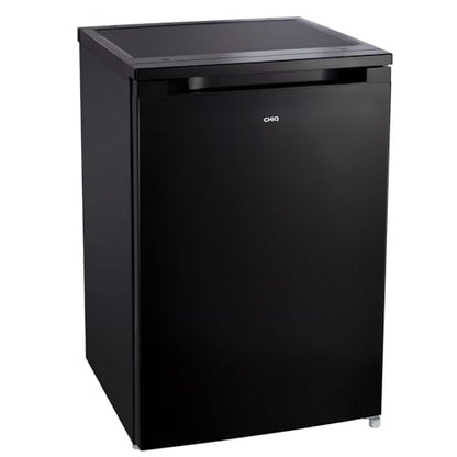CHIQ CTT107BC Kühlschrank Klein 107 Liter, Höhe 84cm, Tiefe 55cm, Vario Box, Mikro-Gefrierfach, 7 Temperaturregelstufen, geräuscharm, 87 kWh/Jahr, Schwarz
