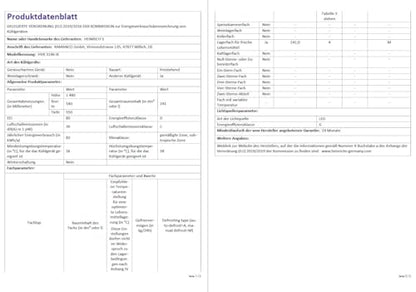 Heinrich’s Kühlschrank 241L freistehend – Inox-Edelstahl, 39dB leise, 5 Glasablagen + Gemüsefach, Türanschlag wechselbar, LED-Beleuchtung