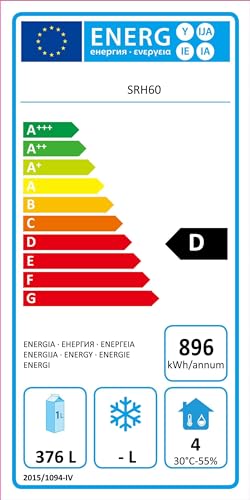 GastroHero Lagerkühlschrank Eco 590 – Edelstahl Kühlschrank, 590L, 3 verstellbare Böden, abschließbar, Innenbeleuchtung, für Gastronomie
