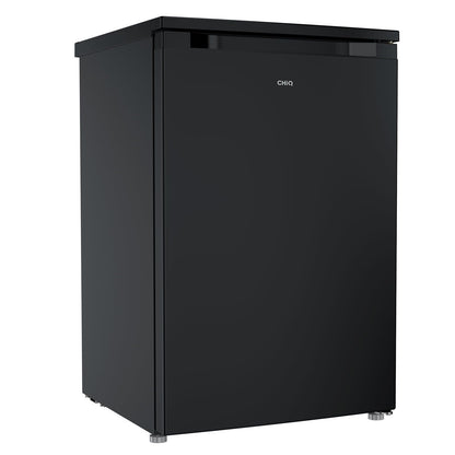 CHIQ CTT107BC Kühlschrank Klein 107 Liter, Höhe 84cm, Tiefe 55cm, Vario Box, Mikro-Gefrierfach, 7 Temperaturregelstufen, geräuscharm, 87 kWh/Jahr, Schwarz