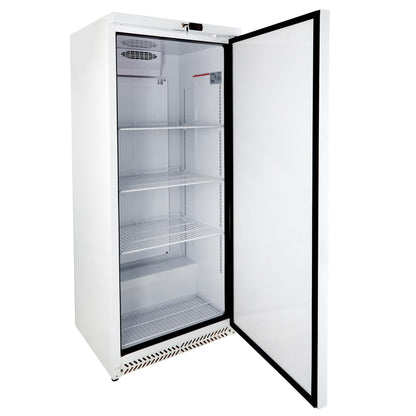 GastroHero Lagerkühlschrank Eco 590 – Edelstahl Kühlschrank, 590L, 3 verstellbare Böden, abschließbar, Innenbeleuchtung, für Gastronomie