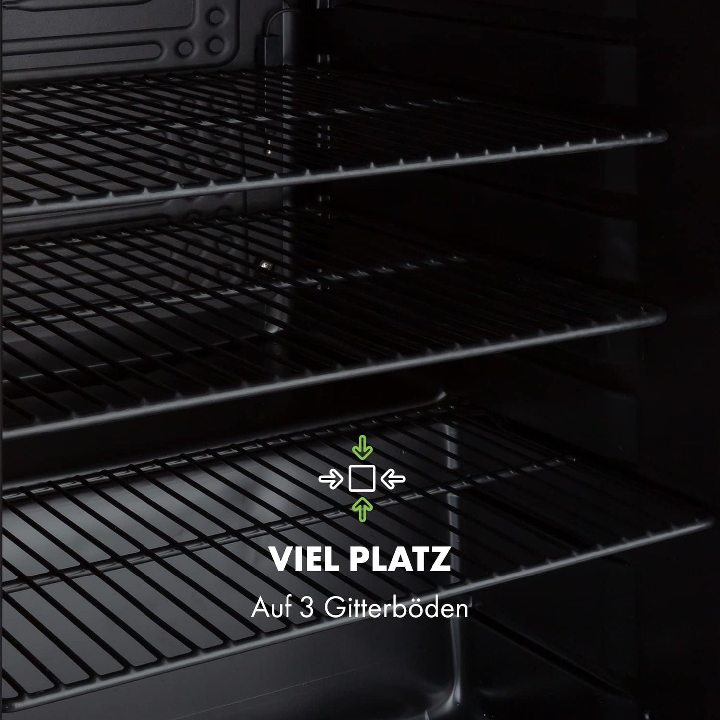Klarstein PopLife 70L Retro-Minibar – Getränkekühler mit doppelt verglaster Tür, 0-10°C, 39dB leise, umweltfreundlich, Schwarz